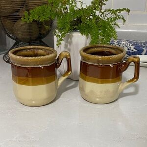 MCM stoneware mugs (2)